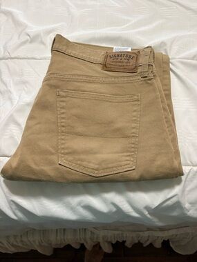 Signature by Levi Strauss & Co. Tan Canvas Jeans